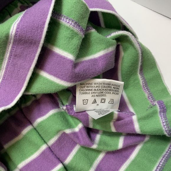 Hanna Andersson Top Girls Sz 3/90 Lot Of 2 Tank Stripe Tiers Ruffles Red Purple - Picture 7 of 15